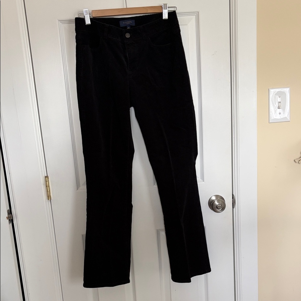 Talbots Black Bootcut  Corduroy Women's Jeans in Curvy style Petite 6